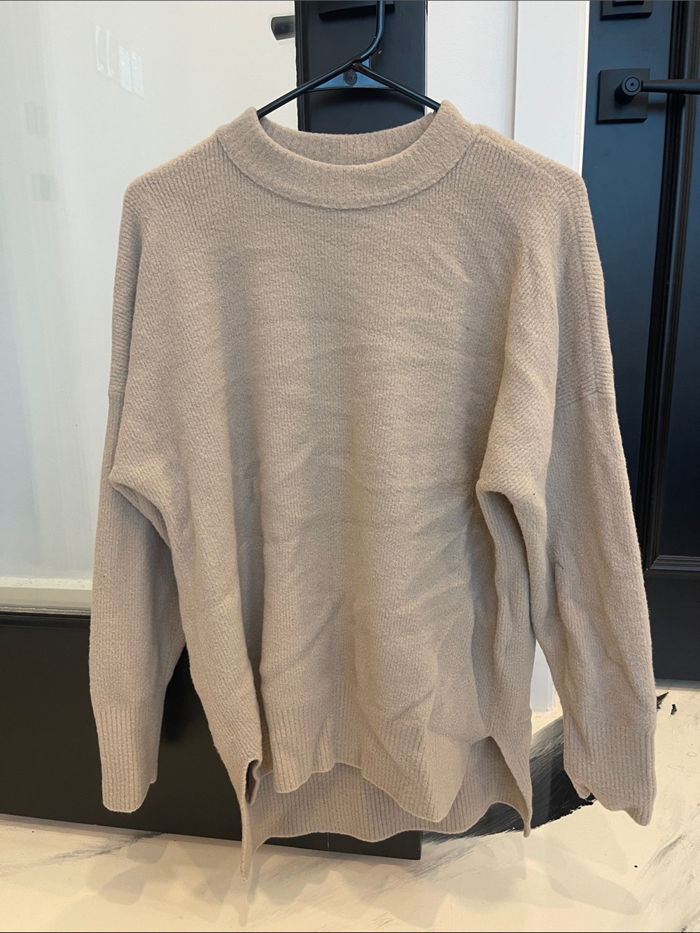Abercrombie & Fitch Men's Crewneck Sweater in Light Tan